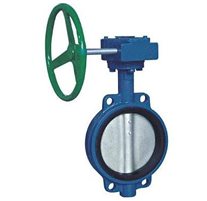 蝸輪對夾軟密封蝶閥產品圖