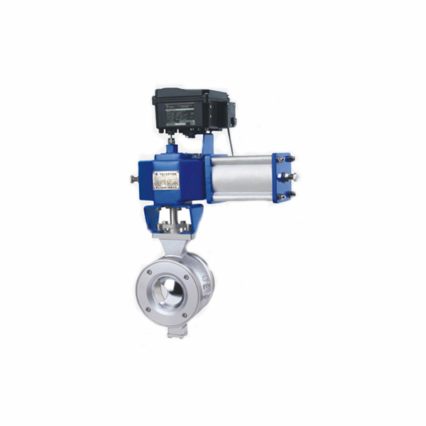 氣動V型調節球閥（帶定位器）