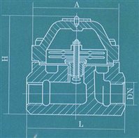 9-排量圖 可調雙金屬片式蒸汽疏水閥外形尺寸圖 9-排量圖 可調雙金屬片式蒸汽疏水閥外形尺寸圖
